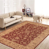 handmade Traditional Kafkaz Brown Tan Hand Knotted RECTANGLE 100% WOOL area rug 10 x 14